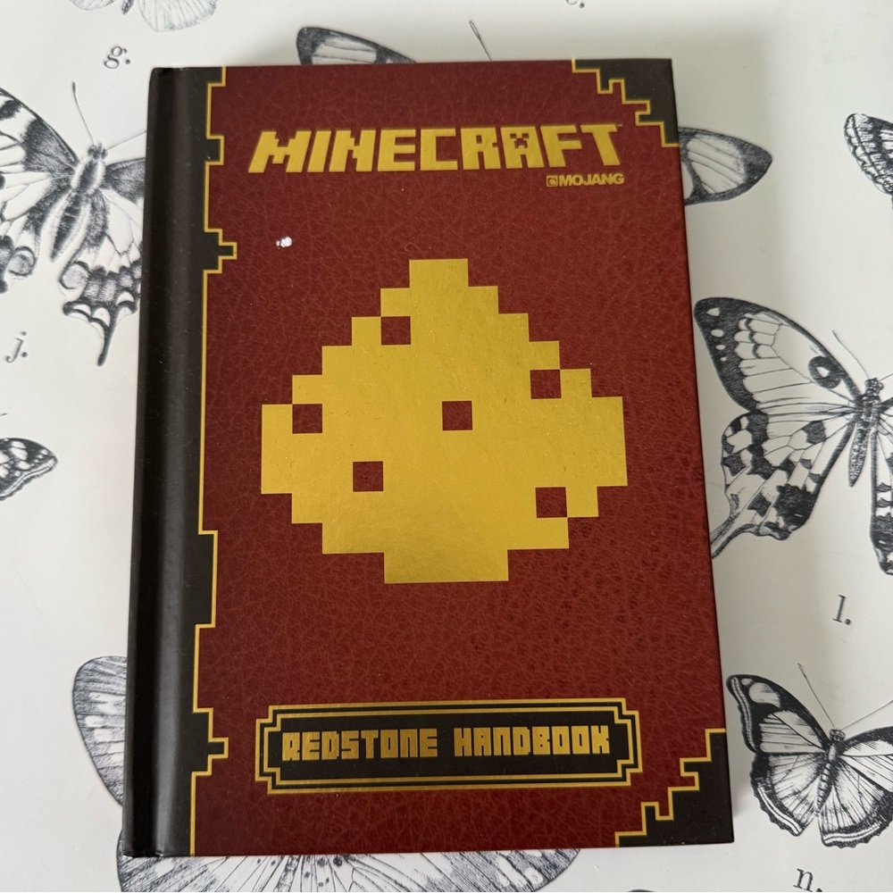 Minecraft Redstone Handbook Updated Edition Hardcover Book Mojang